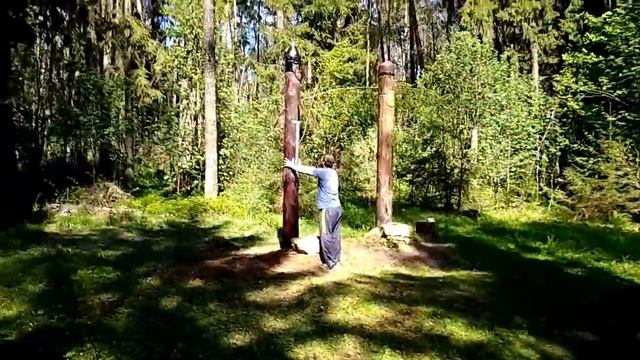 Установка чура Бога Перуна смотреть онлайн