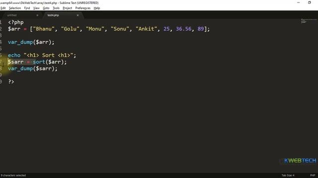 Array Sorting in Php in Hindi - 26 смотреть онлайн
