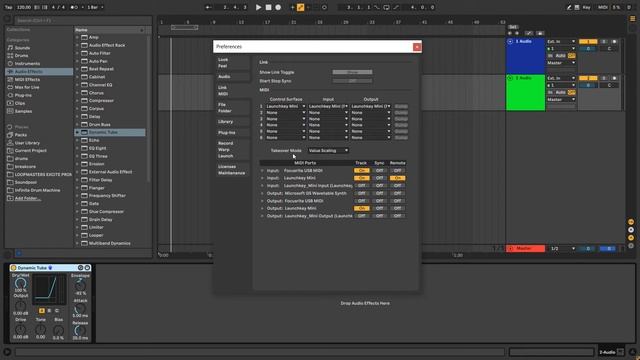 Окно настроек/Preferences часть 2 (Link & MIDI) - урок в Ableton Live смотреть онлайн