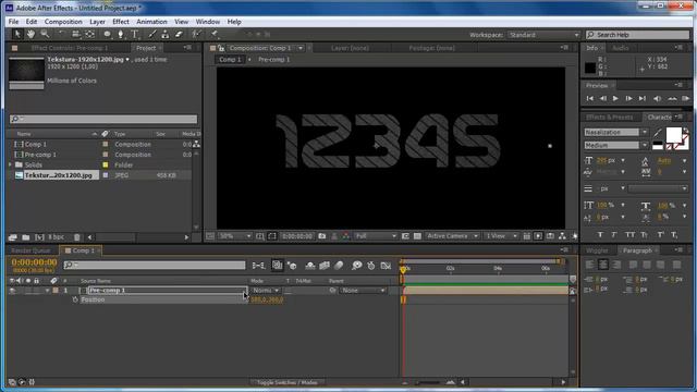 After Effects текстурный текст смотреть онлайн