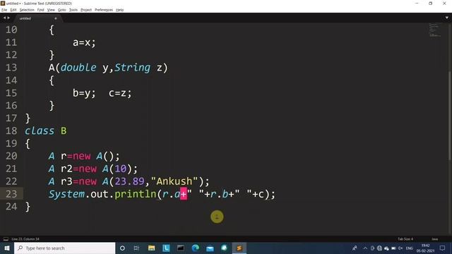 Constructor Overloading in Java | Learn Coding смотреть онлайн