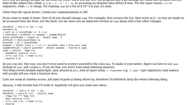 Code Review: Next lexicographic permutation of a list (2 Solutions!!) смотреть онлайн