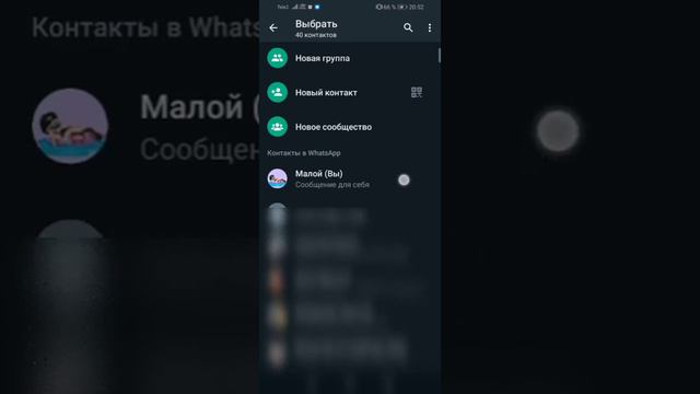 как зделать чтобы можно писать своему себе в whatsApp. смотреть онлайн