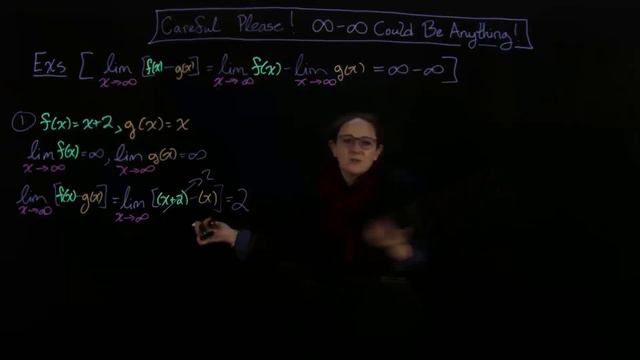 Infinity Minus Infinity Could Be Anything