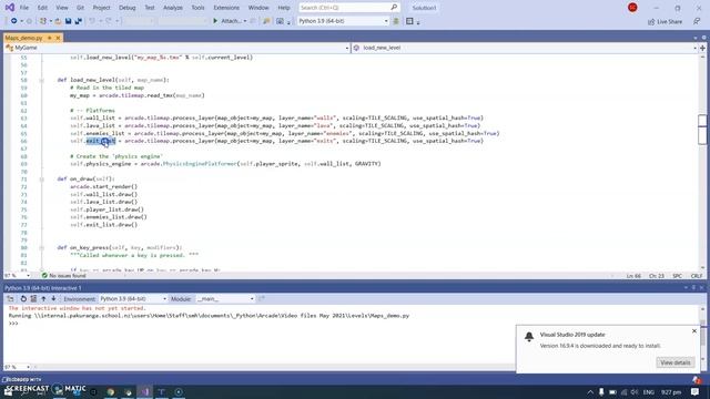Python Arcade - loading maps for new levels смотреть онлайн