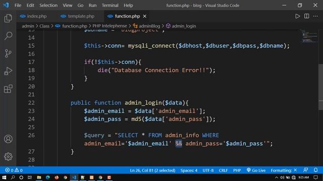 11 PHP Programming in Bangla Create Admin Login System with PHP Class 10 смотреть онлайн