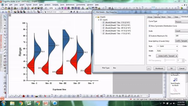 How to Create a Split Violin Plot in OriginPro 2019b | Biostatistics | Statistics Bio7 смотреть онлайн
