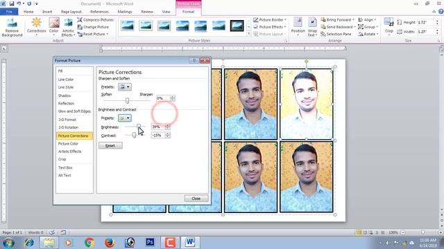 How to Make a Passport size photo in Microsoft Word смотреть онлайн