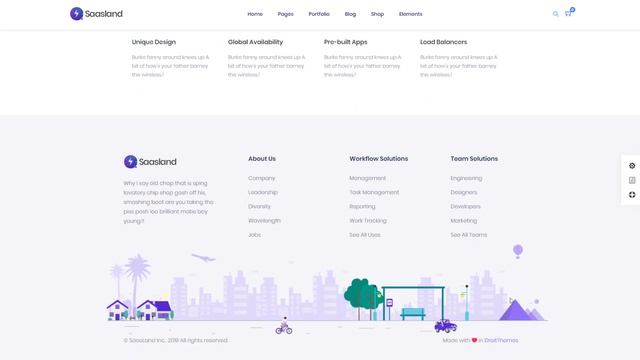 Digital Shop Landing Page Demo Preview | Saasland MultiPurpose WordPress Theme смотреть онлайн