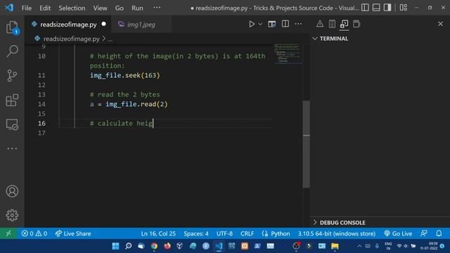 Python Program to Find the Size or Resolution of a Image || Python Tutorial for Beginners in Hindi смотреть онлайн