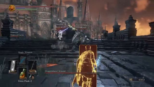 DARK SOULS™ III Eygon and Sirris Vs Dragonslayer Armour смотреть онлайн