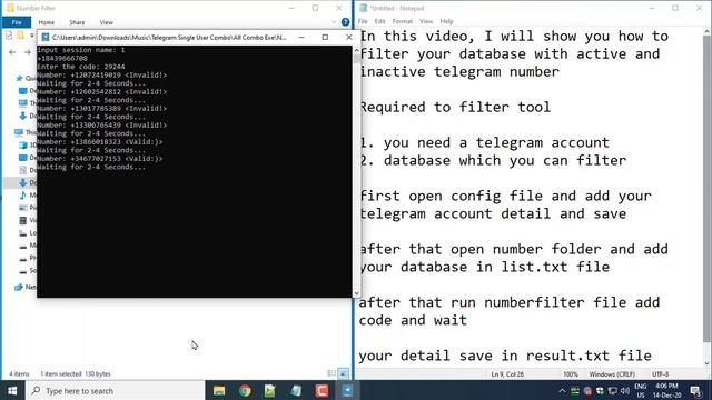 Telegram Number Filter with Active and inactive Number | telegram contact filter смотреть онлайн