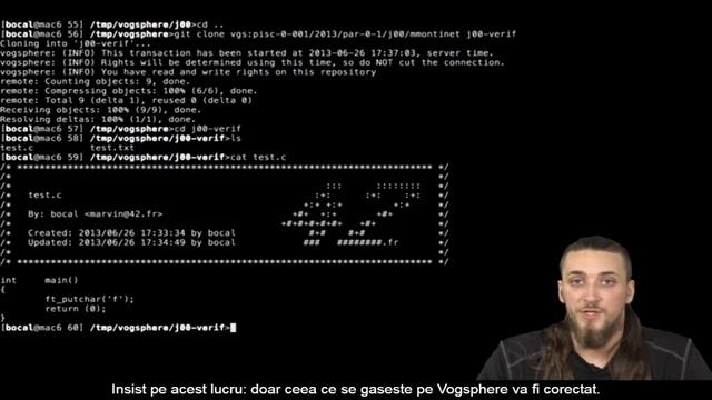 Demonstration of Vogsphere смотреть онлайн