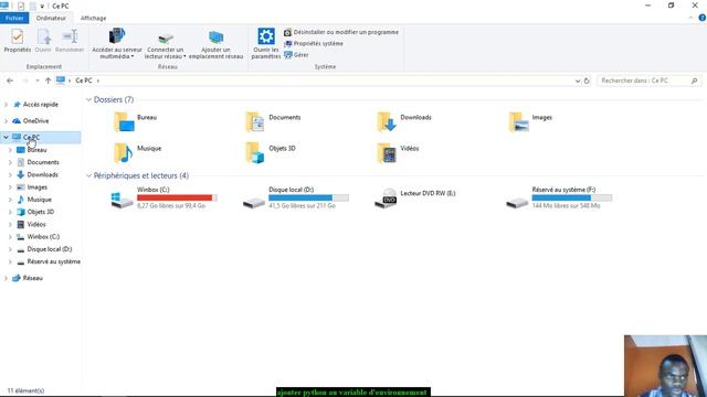 acceder a python a partir de l'invite de commandes, Ajouter Python Aux Variables D' Environnement, смотреть онлайн