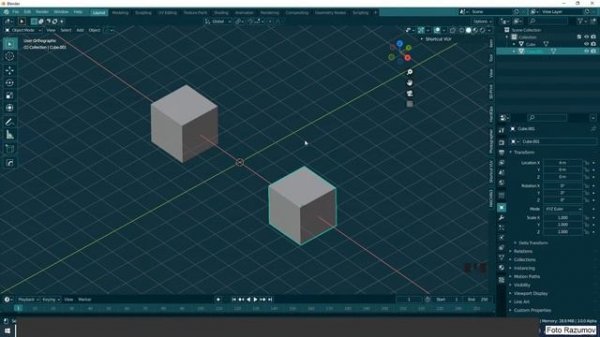 за 15 мин всё об ORIGIN и 3D CURSOR в Blender 3.0 . Что это и как этим пользоваться.