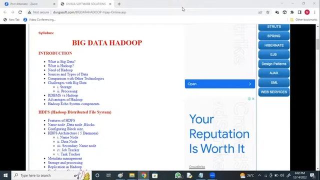 BIG DATA HADOOP tutorials by Mr. N. Vijay Sunder Sagar Sir смотреть онлайн
