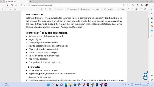 Adobe XD Live class UX brief and Persona | UX Design Telugu Tutorial in Grafix смотреть онлайн