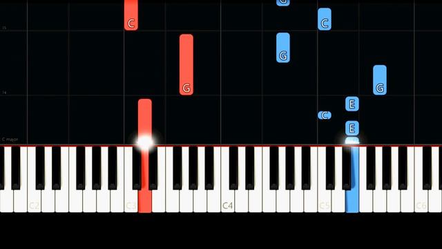 Super Mario Theme (Easy Piano Tutorial) смотреть онлайн