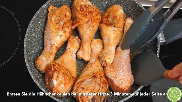 Ich Koche Es Fast Jeden Tag! Köstliches Abendessen Mit Hähnchenschenkeln In Einer Pfanne!