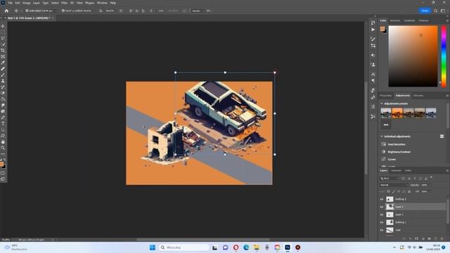 How to make QUICKLY pixel art style war diorama with AI + Photoshop смотреть онлайн