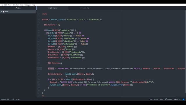 Exposición sobre la creación de formulario con PHP Y MySQL смотреть онлайн