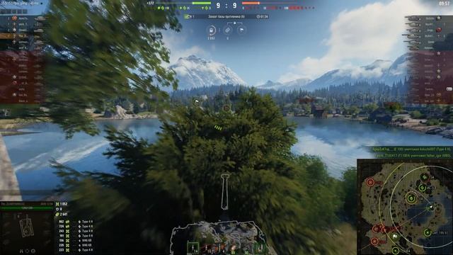 #GG 6941 суммарный урон ● Бой на танке AMX 19 90 карта Тихий берег ● World of tanks смотреть онлайн
