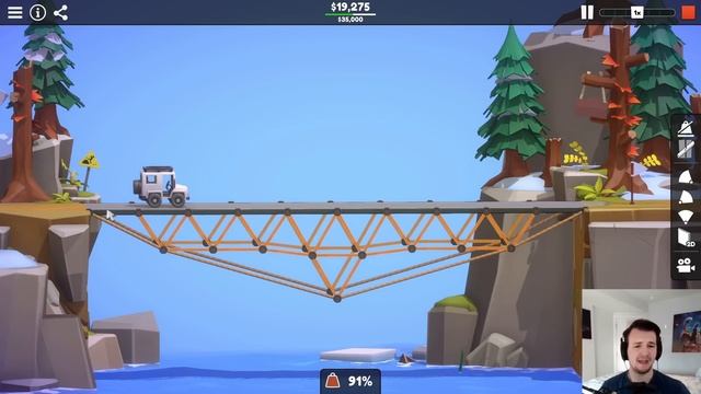 The World's Most Dangerous Bridge! - Poly Bridge 3 смотреть онлайн