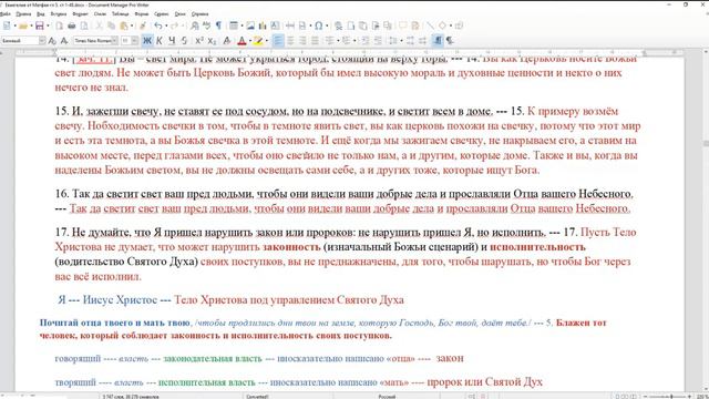 Мф.5:14-19. Законность и исполнительность действий Тела Христова. Зажегши свечу не ставят ее под со смотреть онлайн