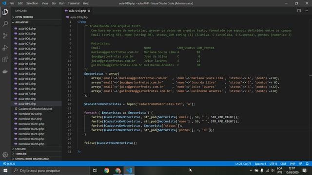 Curso de Programação Web com PHP - Aula 019 - PHP FOPEN. PHP File Open Example. смотреть онлайн
