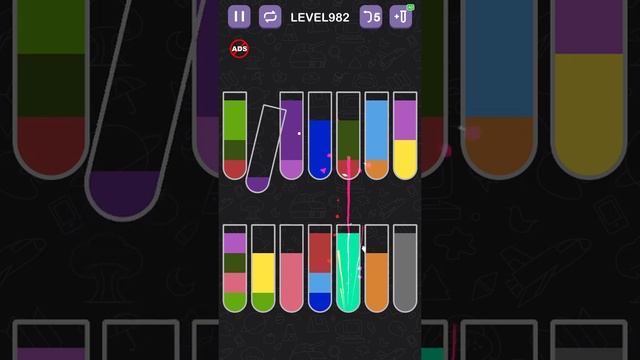 Water_level_982 #watersortpuzzle #puzzle #game #sortpuzzle #color