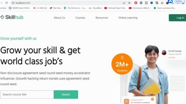 Landing Page using React JS