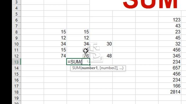 SUM Formula | MS Excel 2016 Tutorial in Hindi / Urdu Part 11 смотреть онлайн