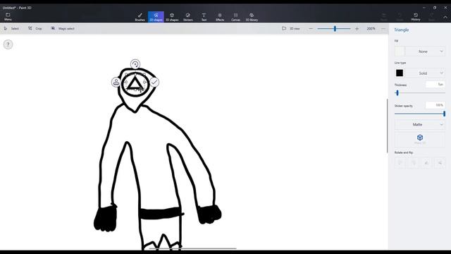How to draw SQUID GAME in Paint 3D... смотреть онлайн