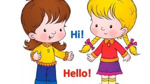 Английский для детей. Приветствие.