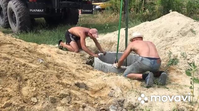 Механизированное бурение септиков.
