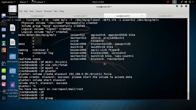 GlusterFS tutorial - 8 - Configuring Geo-Replication in GlusterFS 3.8 смотреть онлайн
