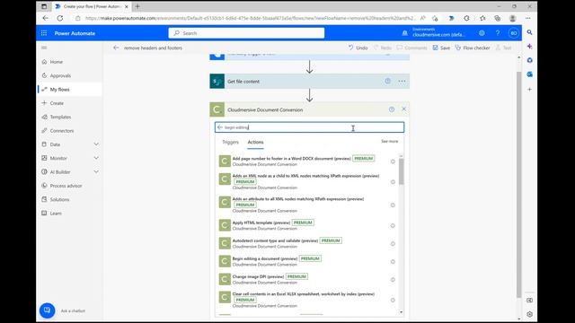 How to Remove Headers and Footers from a Word DOCX Document using Power Automate смотреть онлайн
