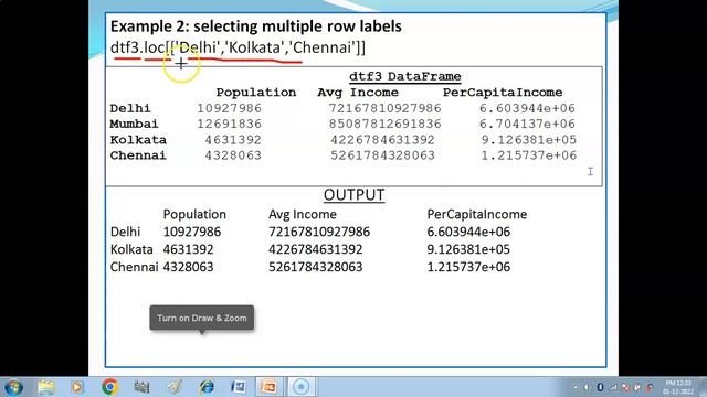Selecting Data from DataFrame | Column Selection | Row Selection | Data Handling using Pandas-1 | I смотреть онлайн