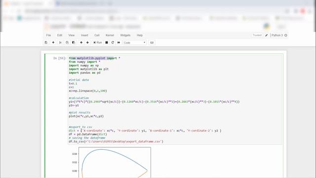 NACA profile for ANSYS | NACA profile using Python | Python for mechanical engineer смотреть онлайн