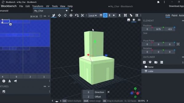 How to model with Blockbench 3D package with generic model option