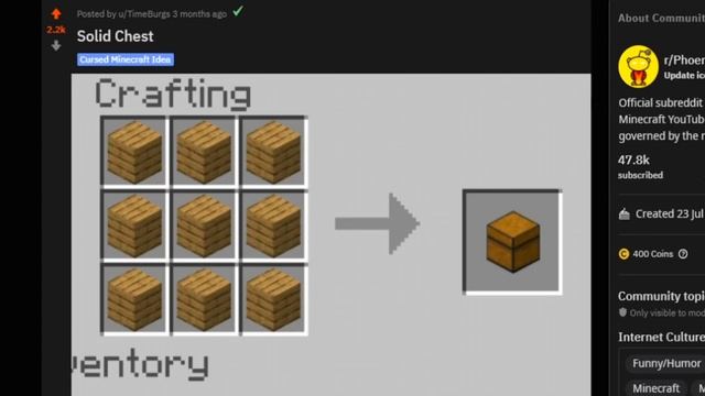 I made a Useless Chest in Minecraft смотреть онлайн