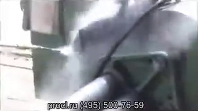 Промклининг. Очистка паром станка смотреть онлайн