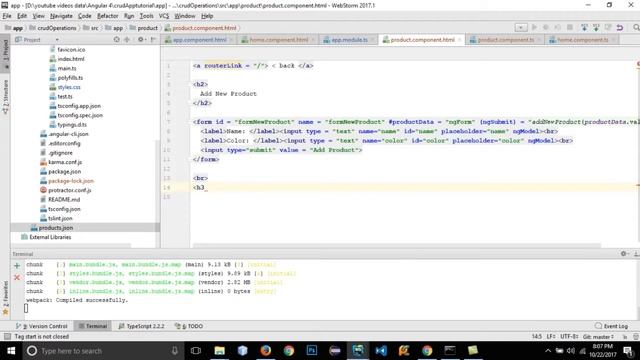 Angular 4 Tutorial CRUD Operations get put post delete with json server #2 смотреть онлайн