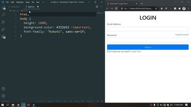 Boostrap 5 LogIn Form | Bootstrap 5 Tutorial смотреть онлайн