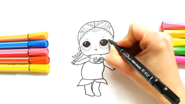 How to draw LOL Merbaby | LOL Mermaid doll DIY | Как нарисовать Merbaby ЛОЛ видео для девочек смотреть онлайн