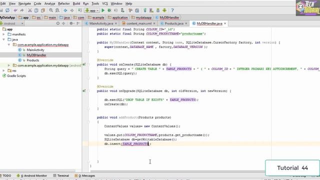 How to Add Delete Rows in SQLite Database in Android Studio | Android Studio Full Course #44 смотреть онлайн