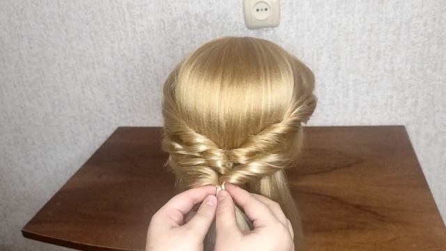Это ЛЕГКО! Прическа к Новому Году •ВИДЕО 92• смотреть онлайн