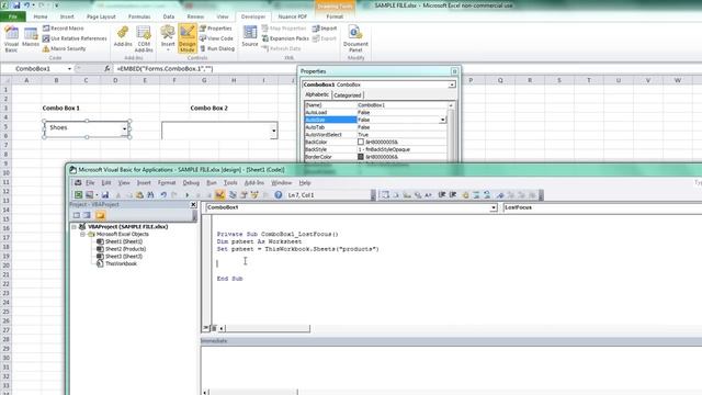 One Combobox Loads the other in Excel VBA - ExcelVbaIsFun смотреть онлайн