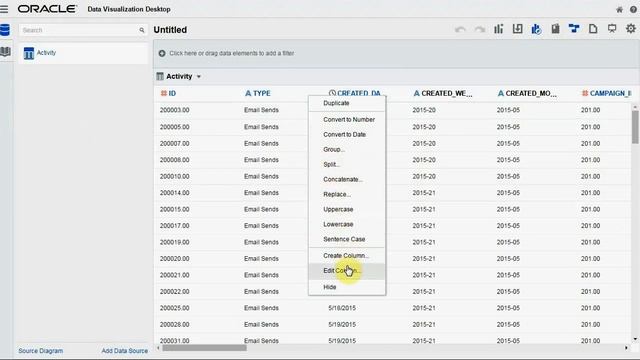 Oracle DV - Changing Column Header Name in any Dataset смотреть онлайн