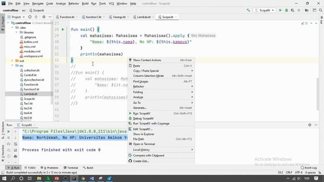 Scope di Kotlin "Bahasa Pemrograman 1" смотреть онлайн